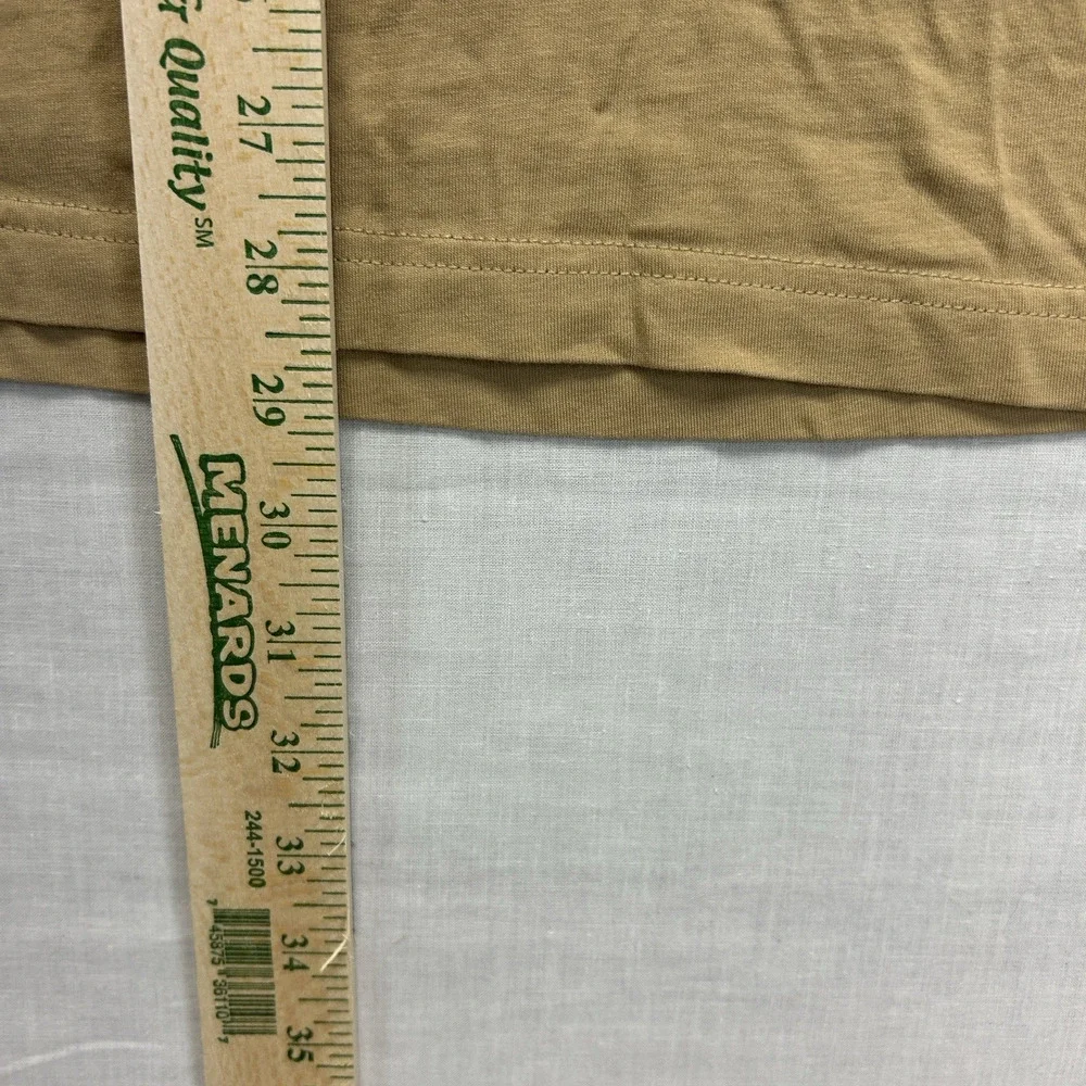 True Religion Relaxed Fit Graphic Print T-Shirt Men's 3XL Short Sleeve Beige Tee